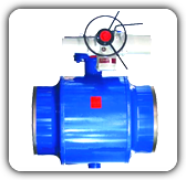 Шаровые краны КМС K1-1-R-500-PN25-000-A-E-2 редуцированные и полнопроходные, с электроприводом AUMA