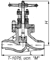 Т-107б клапан запорный