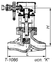 Т-108б клапан запорный